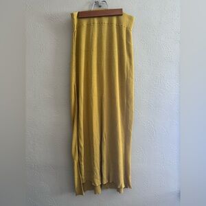 Free People Mustard Maxi Skirt